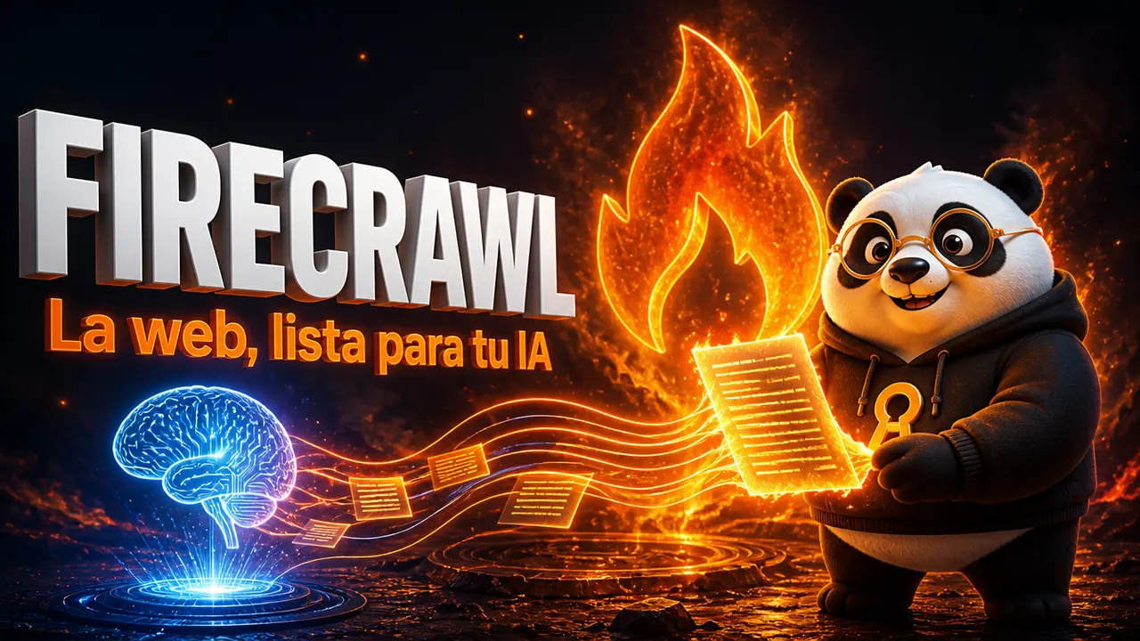 Portada de Firecrawl con el panda de La Bóveda