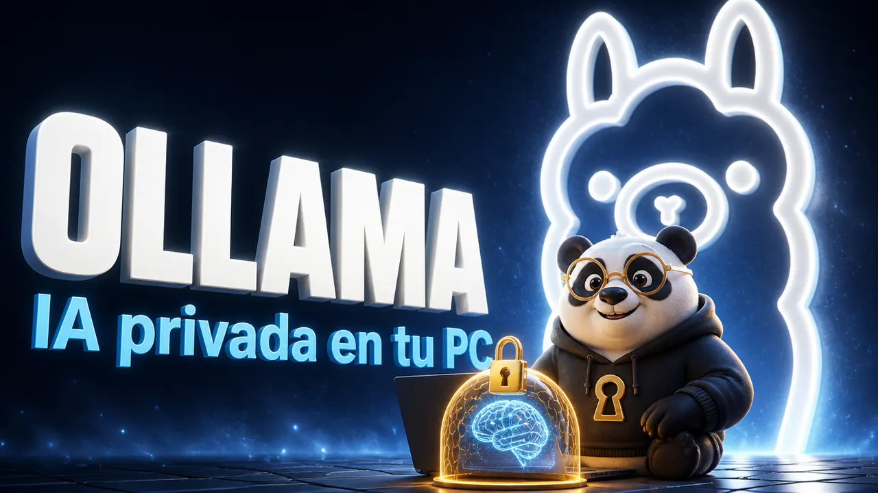 Portada de Ollama con el panda de La Bóveda