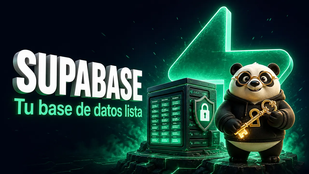 Portada de Supabase con el panda de La Bóveda